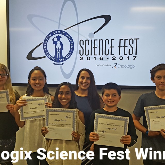 Let's take a second to congratulate our Endologix Science Fest Winners! Congratulations!