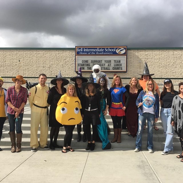 Bell teachers celebrate Halloween with outrageous costumes!