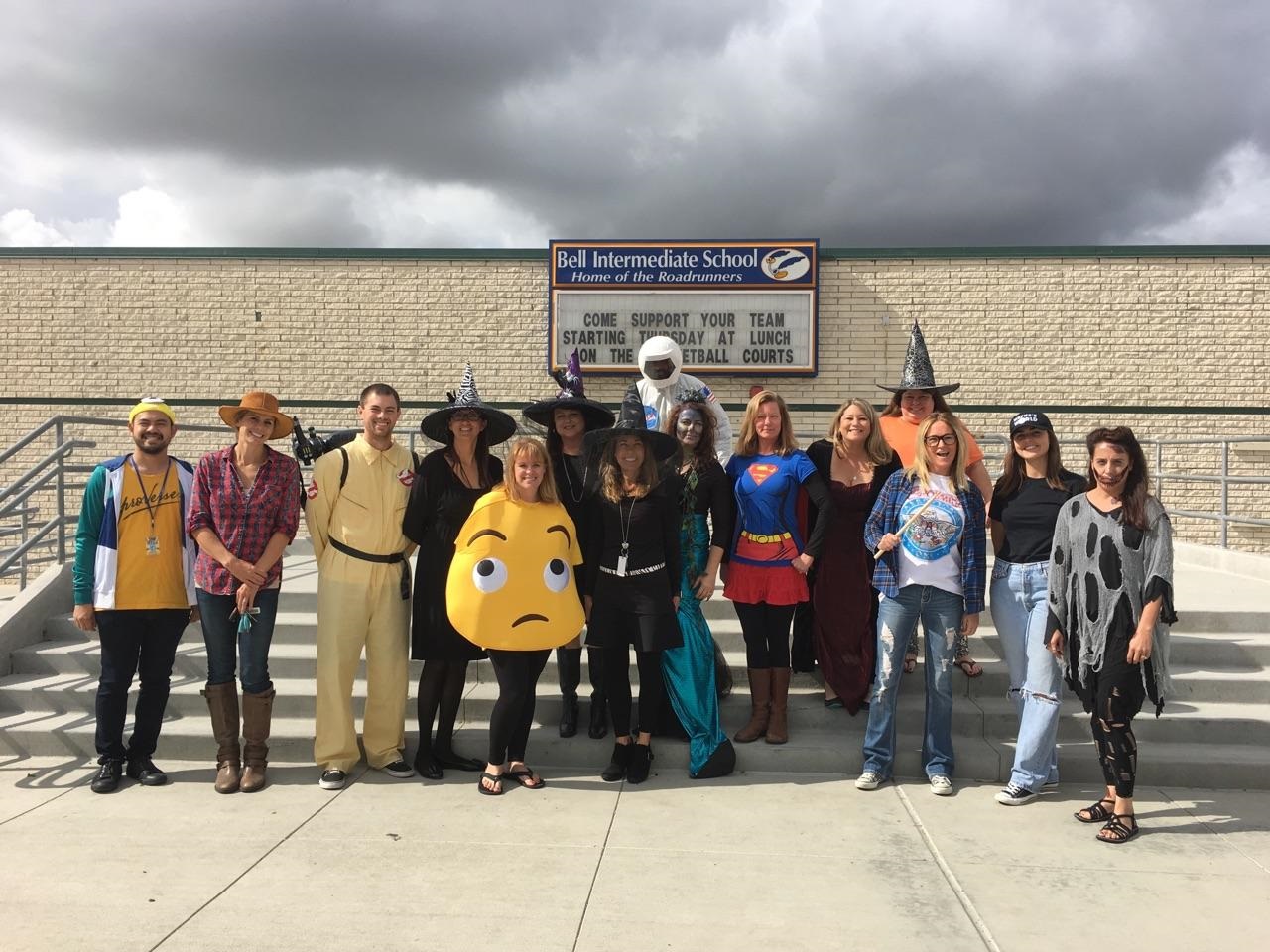 Bell teachers celebrate Halloween with outrageous costumes!