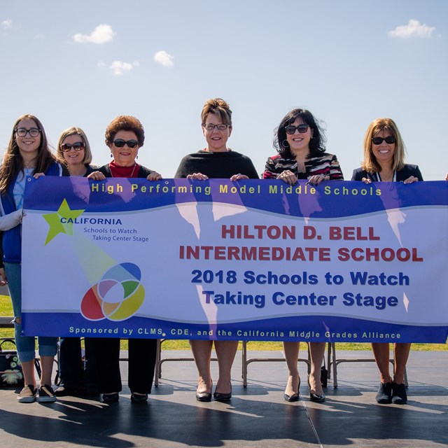 Bell roadrunners are proud to announce their award-winning status alongside superintendent Dr. Mafi!