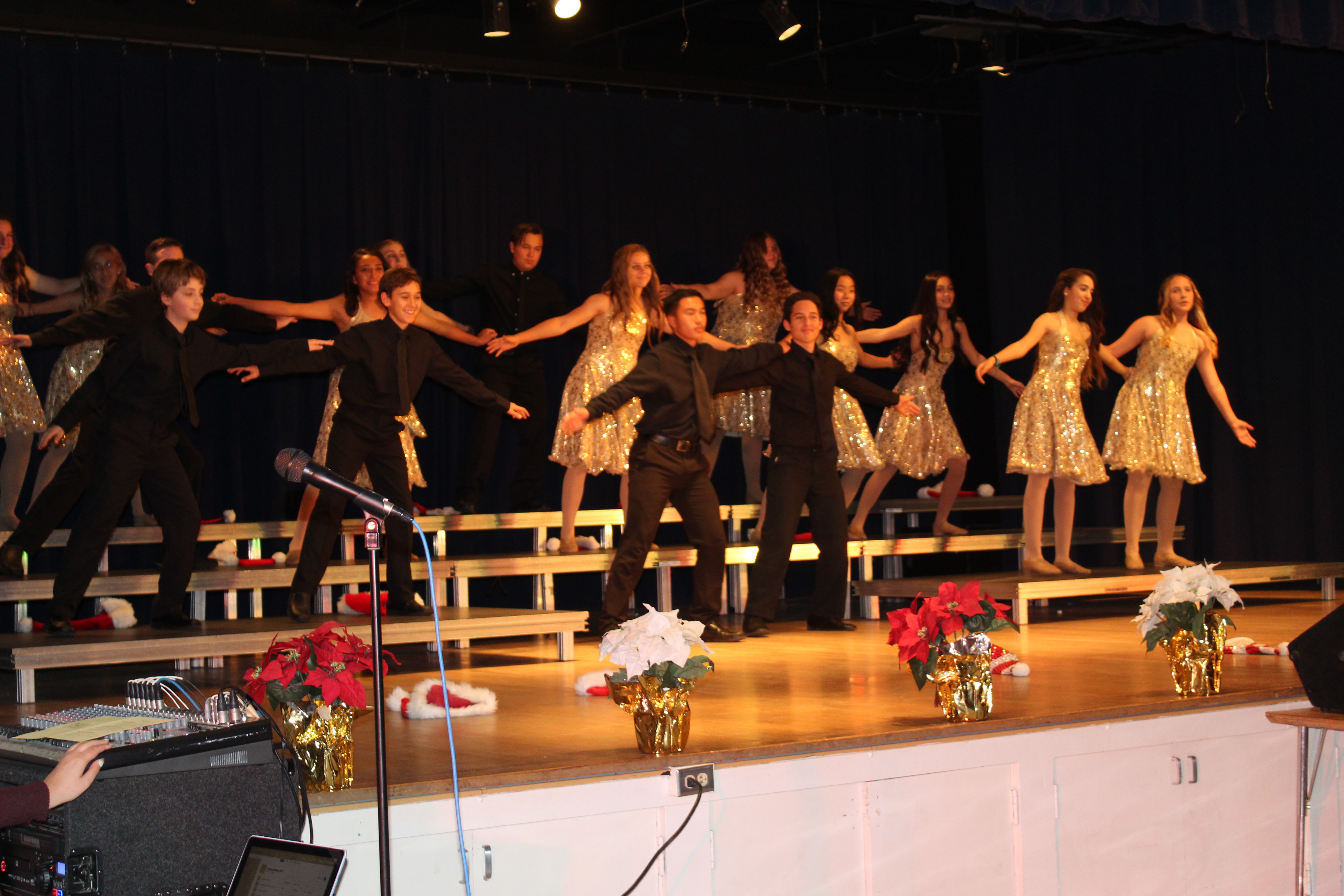 The musical medley continues as these happy gentlemen join forces with our ladies to finish the show.