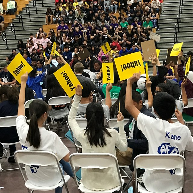 Three cheers for the honor team! 