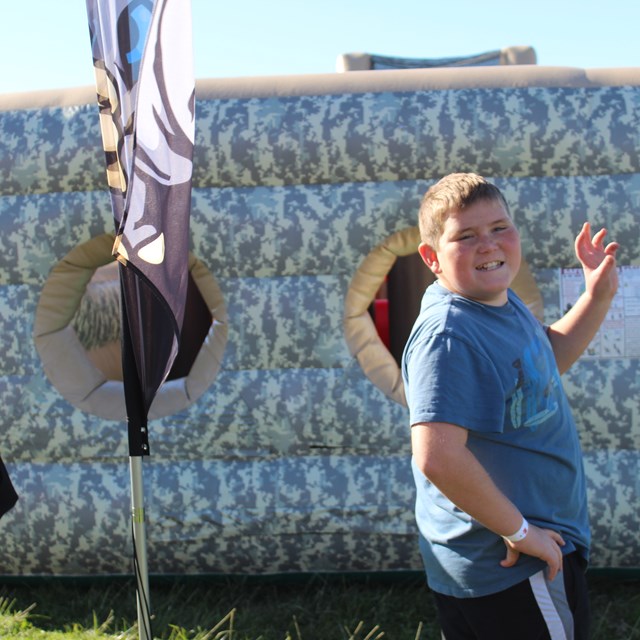 The obstacle courses were very popular at our Step It Up event.