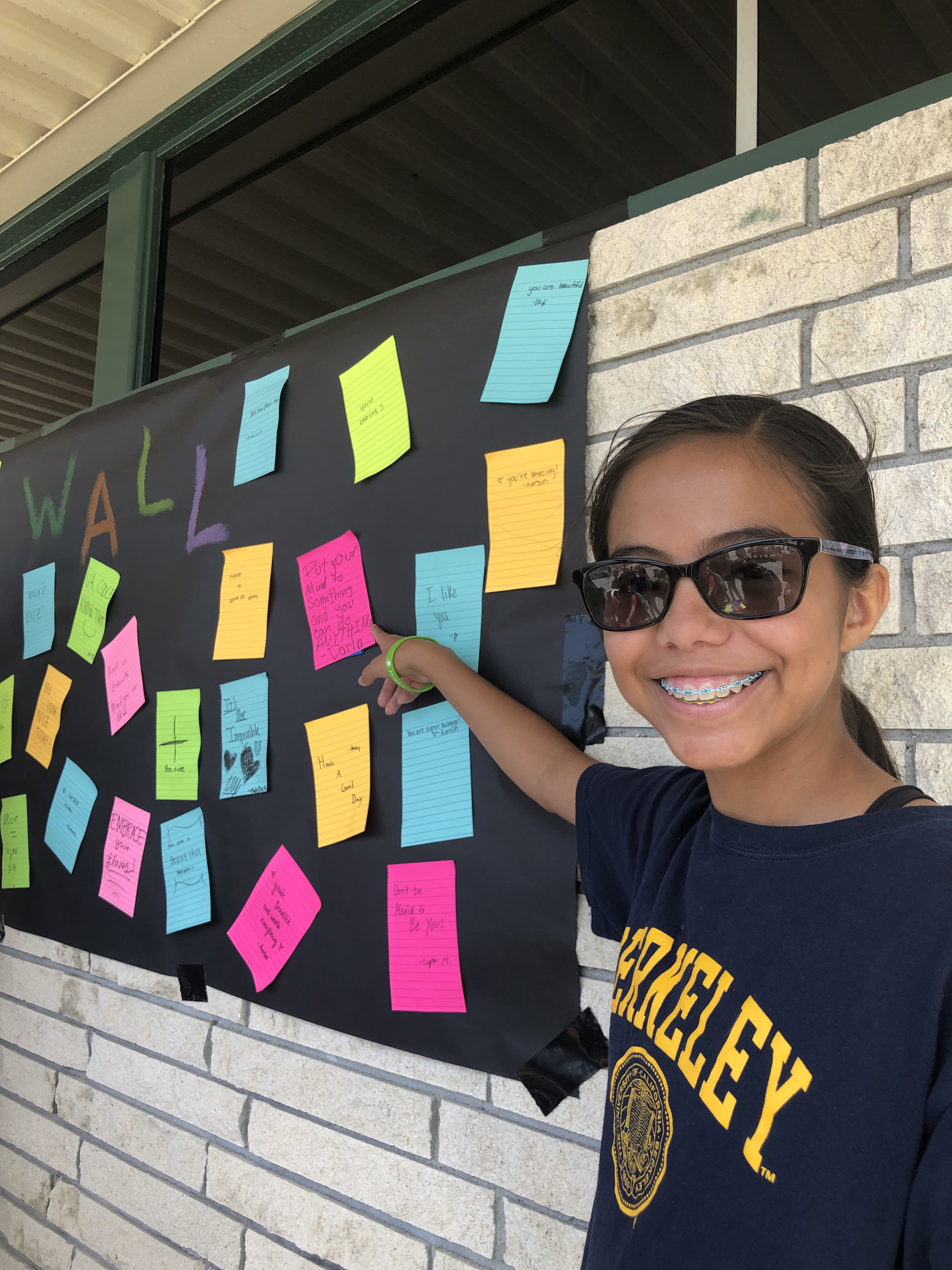 Positivity Wall - Part of our Start with Hello Week