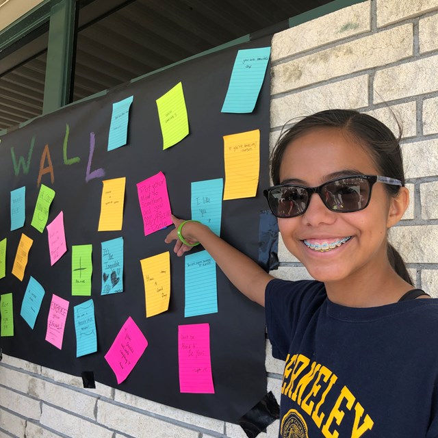 Positivity Wall - Part of our Start with Hello Week