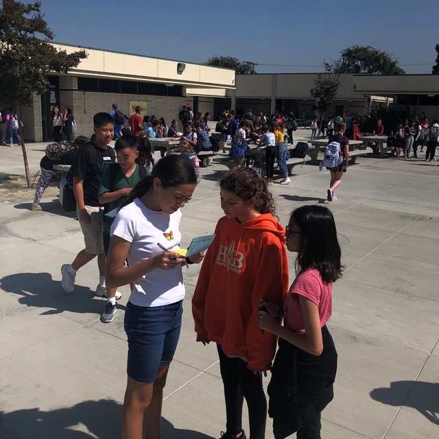 Human Bingo is a fun way to get to know classmates.