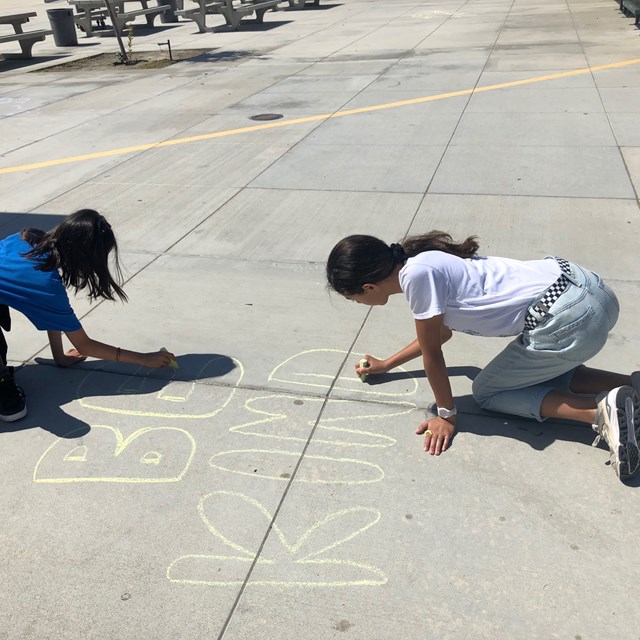 Inspirational Messages greeted students in the quad.